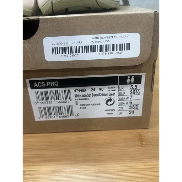 Unisex Salomon ACS Pro Olive Green Sneakers Men-6.  Women-7 - Picture 5 of 8